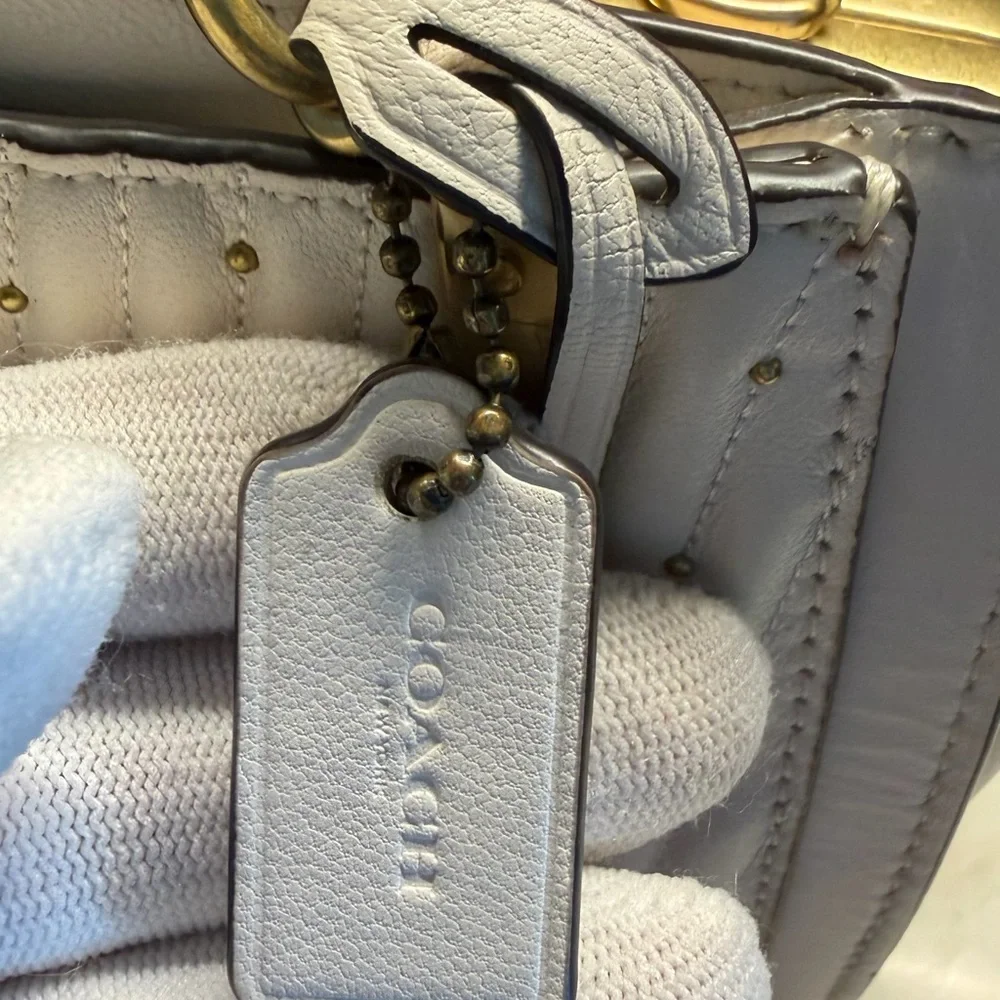 Coach Kisslock Dreamer 21 With Quilting And Rivets